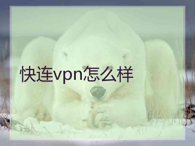 快连vpn怎么样