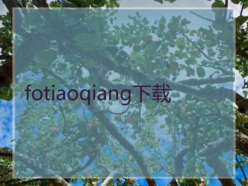 fotiaoqiang下载